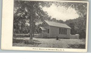 MOORE'S MILL NY Public School c1910 Postcard