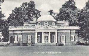 West Front Monticello Virginia Albertype