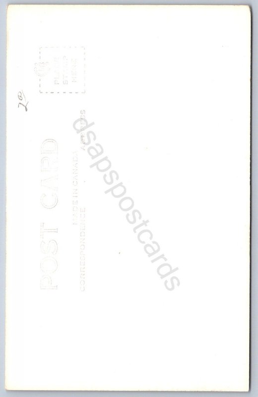 K37/ Shawinigan Falls Quebec Canada RPPC Postcard c1940s Eglise St Pierre21