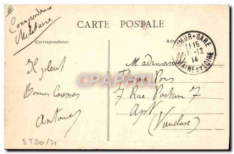 Old Postcard Saumur Horse Equestrian School & # cavalry 39application Jumpers...