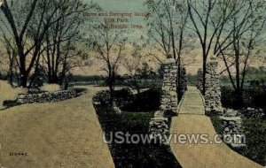 Swinging Bridge, Ellis Park - Cedar Rapids, Iowa IA