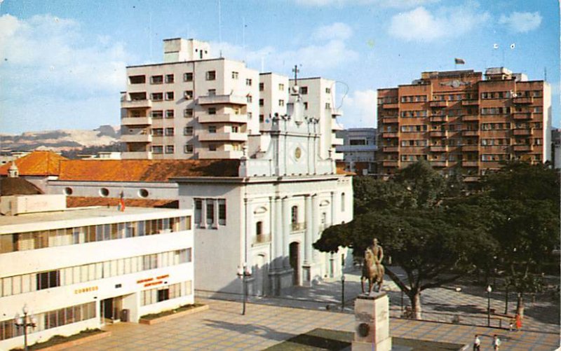 Caracas Plaza Candelaria Venezuela Writing on back 