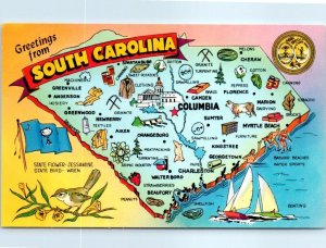 M-82049 Palmetto State Greetings from South Carolina USA