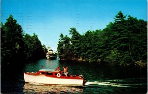 Paradise Bay Lake George New York MV Mohican Postcard PM Lake George NY Cancel 