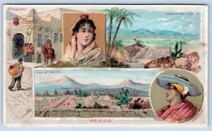 1891 MEXICO #16 ARBUCKLES TRADE CARD TRIP AROUND THE WORLD