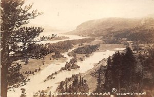 Columbia River Highway from Corwn Point real photo - Columbia River Highway, ...