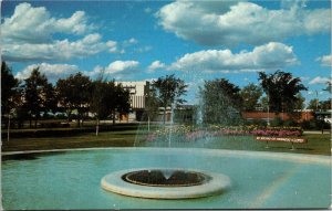 Postcard AB Edmonton Borden Park Edmonton Exhibition Water Fountain 1960s S105