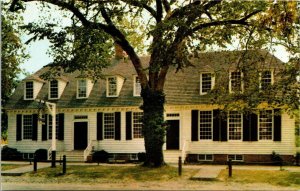 Historic Wetherburns Tavern Streetview Williamsburg Virginia Chrome Postcard 