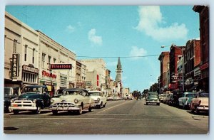 Valdosta Georgia GA Postcard Down Town Business Section Patterson 1960 Unposted