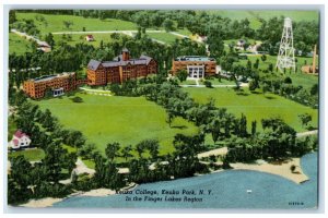 c1950's In Finger Lakes Region Keuka College, Keuka Park New York NY Postcard 