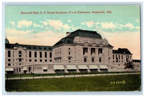 1924 Bancroft Hall U.S. Naval Academy Front Entrance Annapolis MD Postcard