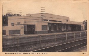 Palo Alto California Southern Pacific Station, Sepia Tone Photo Print PC U6241