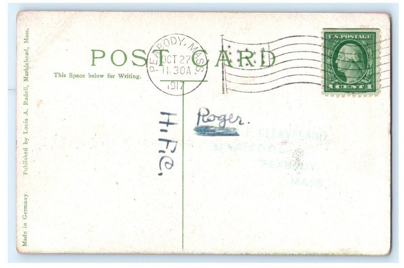 OLD SHOE MAKER MARBLEHEAD MASSACHUSETTS MA POSTCARD (KH4)