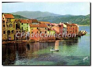 Postcard Modern Oasis Beauty Corsica Saint Florent Village bati was awash in ...