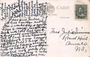 Market Slip, Low Tide, St. John, New Brunswick, Canada, Early Postcard, Used