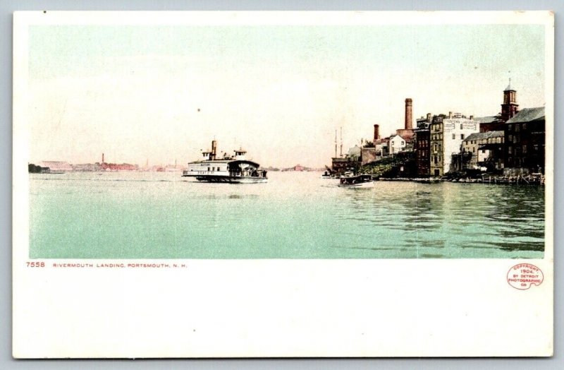 Rivermouth Landing   Portsmouth  New Hampshire  Postcard  c1915
