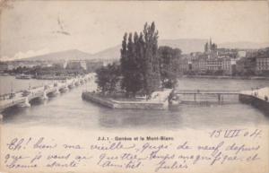 Switzerland Geneve et le Mont-Blanc 1904