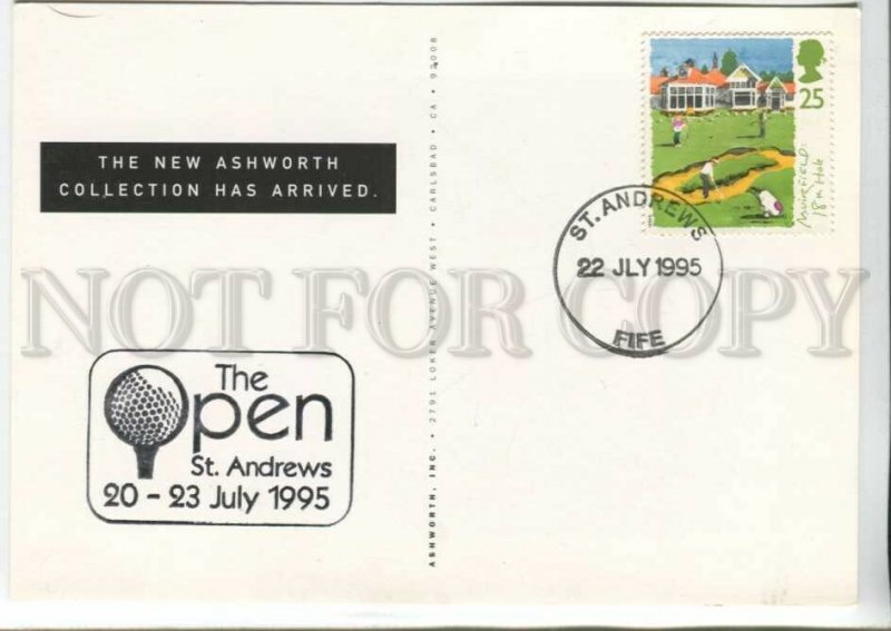 441349 UK 1995 year St.Andrews golf tournament maximum card
