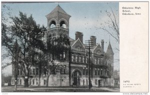 OSKALOOSA, Iowa, 1900-1910's; Oskaloosa High School