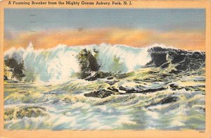 A Foaming Breaker From The Mighty Ocean - Asbury Park, New Jersey NJ