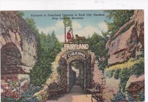 Tennessee Chattanooga Entrance To Fairyland Caverns In Rock City Gardens Atop...