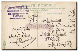 Old Postcard Paris Train