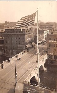 City of Lights American Flag, Aurora Illinois USA 1911 