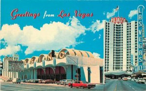 Las Vegas Nevada Plaza Hotel 1906s Scott Western Postcard autos 21-11403