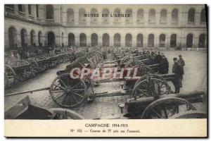 Old Postcard Militaria Paris Musee de l & # 77 39armee Cannons took on & # 39...