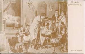 JUDAICA Brit Milah Circumcision Ceremony, Jewish Life, REPRO Pre-1918