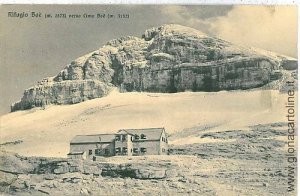 05284 VINTAGE POSTCARD: ALPINE REFUGE: BELLUNO - BOE TOP-