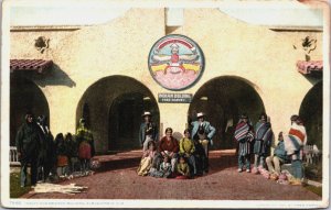 Indian And Mexican Building Albuquerque New Mexico Vintage Postcard C054