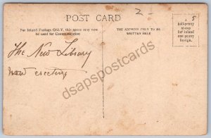 K50/ Interesting RPPC Postcard c1910 Occupational Library Construction Men 192