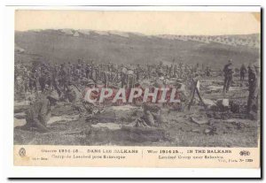 1914-1915 war in the Balkans Old Postcard Camp Lembed near Thessaloniki (Greece)