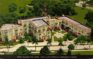 Florida Bradenton Point Pleasant Apartment Hotel 1956