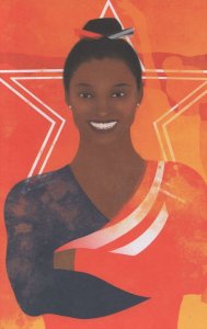 Simone Biles American USA Gymnast Olympic Games Champion Postcard