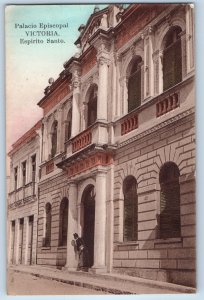Brazil Postcard Episcopal Palace Vitoria Espirito Santo 1910 Posted Antique