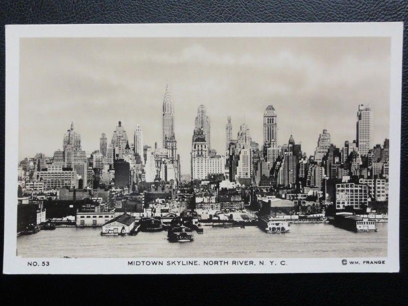 Vintage PC - Midtown Skyline. North River, N. Y. C. - (New York City)