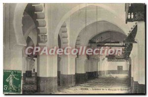 Postcard Old Algiers Interior Of The Mosque El kbir