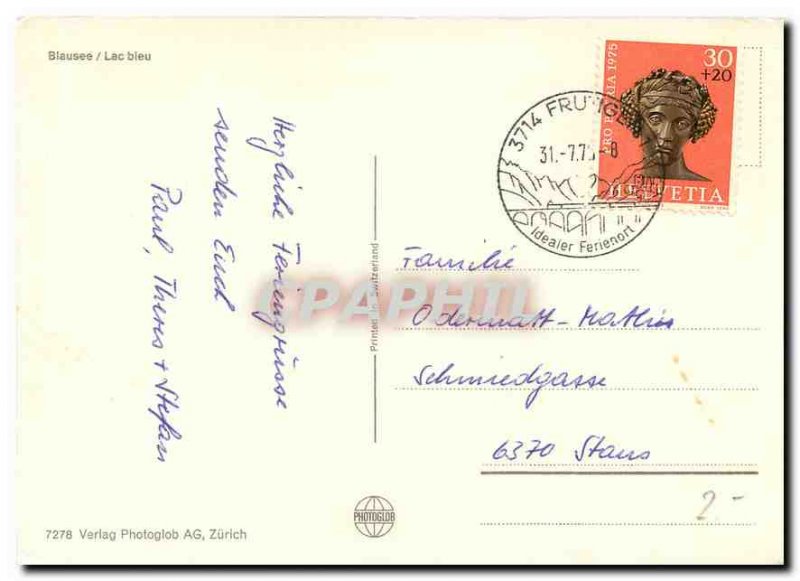 Postcard Modern Blue Lake Blausee