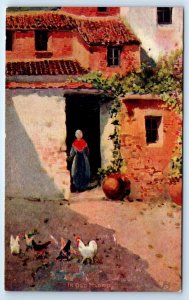 In old MADRID illustration SPAIN 1906 Postcard