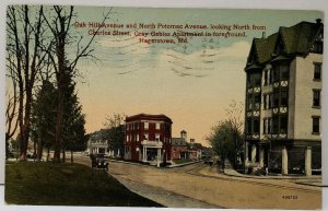 Hagerstown Md Oak Hill Ave North Potomac Gray Gables, Falling Waters Postcard E1