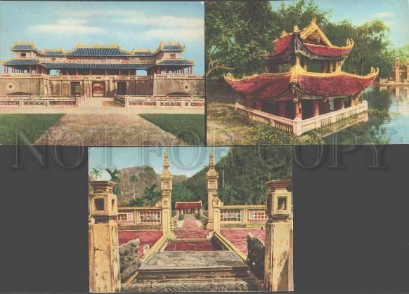 098817 VIETNAM Vietnamese old Architecture Set of 6 old PC