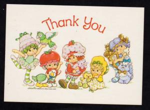Thank You postcard Strawberry Shortcake Cherry Cuddler Butter Cookie Angel Cake