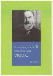 Erik Satie Classical Musical Composer Quotation Postcard