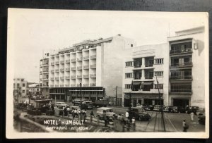 Mint Ecuador Real picture Postcard RPPC Guayaquil Hotel Humbolt