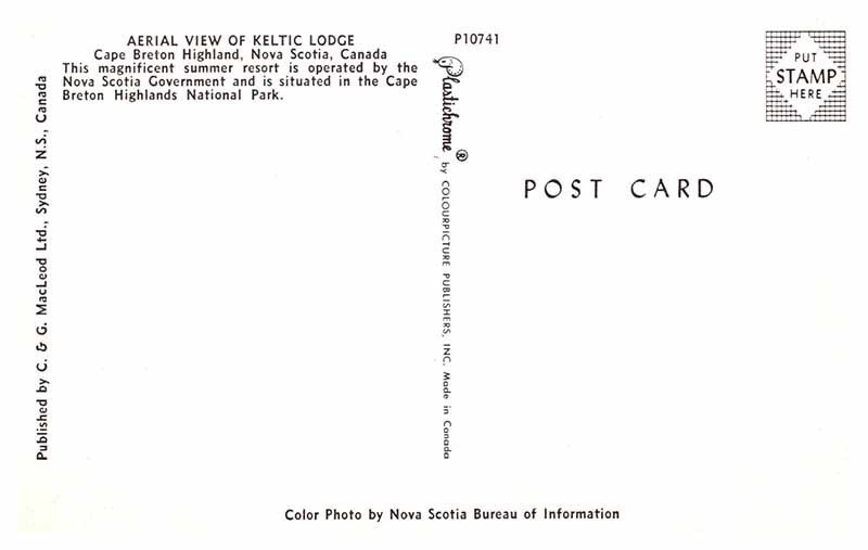 Postcard HOTEL SCENE Cape Breton Nova Scotia NS AS0645