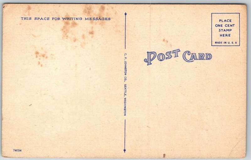 Cape Flattery Washington 1940s Postcard The Old Man Rock Formation