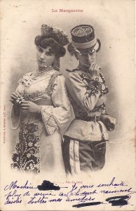 Beautiful Woman in Military Uniform, Two Women 1904 Risque, France, Not at All