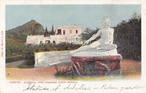 CORFOU GREECE~ACHILLEION-VILLA IMPERIALE-ACHILLE MOURENT~1900s POSTCARD